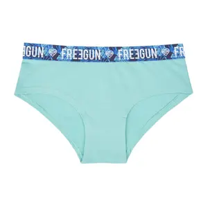 Boxer coton bio feuillage femme Freegun image-0