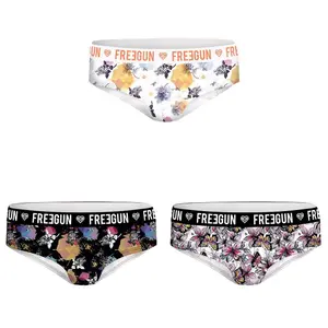 Boxer en fleurs femme Freegun (x3) image-0