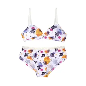 Ensemble soutien-gorge paddé et boxer fille Freegun image-0