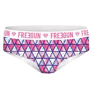 Boxer imprimé géométrique fle femme Freegun image-0