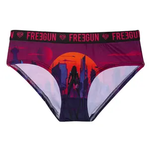 Boxer imprimé bande dessinée city femme Freegun image-0