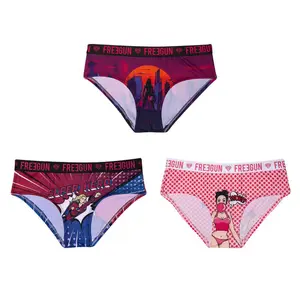 Lot de 3 boxers bande dessinée femme Freegun image-0