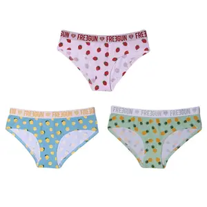 Boxer en coton femme Freegun Water Print Fruits (x3) image-0