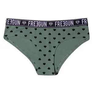 Cotton boxer shorts with thin heart-shaped waistband for girls Freegun image-0