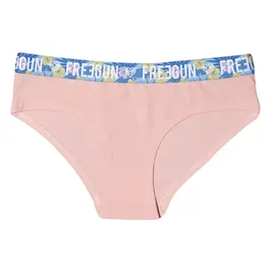 Boxer en coton avec ceinture fine hibiscus femme Freegun image-0