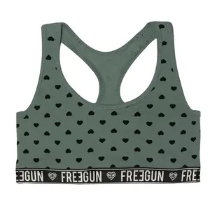 Girl's cotton belt bra Freegun (x4) image-1