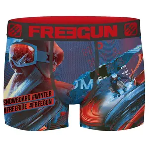 Printed boxer shorts winter sport surf child Freegun image-0