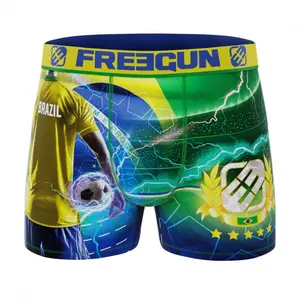 Children's boxer shorts Freegun Coupe du Monde Brazil image-0