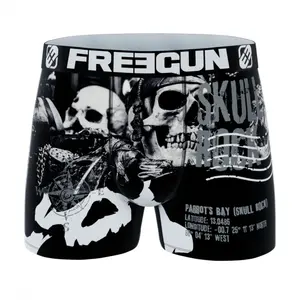 Children's boxer shorts Freegun Flag & Cities Skull Rock image-0