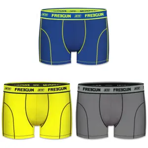 Plain children's boxer shorts Freegun Aktiv (x3) image-0