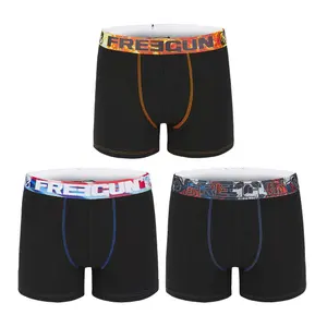 Boxer en coton bio uni hiver Freegun (x3) image-6