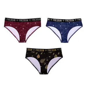 Lot de 3 boxers ceinture moulinée satin femme Freegun image-0