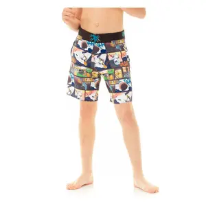 Short de bain long ceinture tissée enfant Freegun Story image-0
