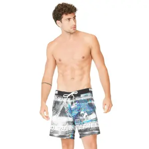 Short de bain court avec ceinture tissée Freegun Cit. image-0