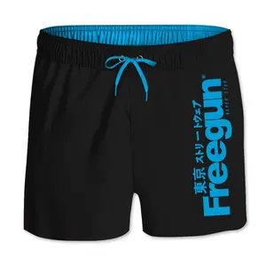 Short de bain court ceinture élastique enfant Freegun Logo image-0