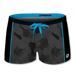 Boxer de bain avec empiècement enfant Freegun Camouflage image-0