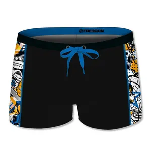 Boxer de bain avec empiècement enfant Freegun Mat image-0