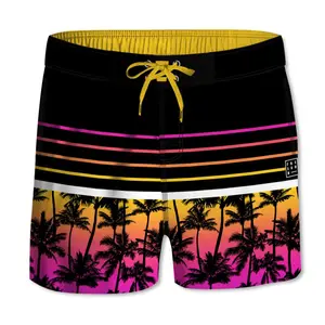 Short de bain court ceinture demi élastique Freegun image-0