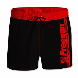 Short swim shorts with all-elastic waistband for children Freegun image-0