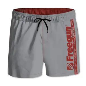 Short swim shorts with all-elastic waistband for children Freegun image-0