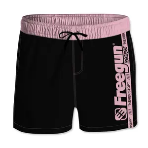 Short swim shorts with all-elastic waistband for children Freegun image-0
