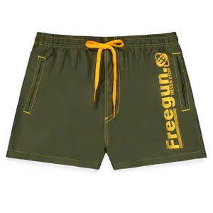 Children's swim shorts with half-elastic waistband Freegun image-0