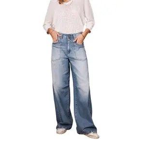 Women's wide leg jeans Freeman T Porter Gaby image-0