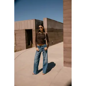 Women's wide-leg jeans Freeman T Porter Jessy SDM image-6