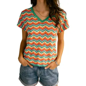 V-neck T-shirt Freeman T Porter Tanisse Waves