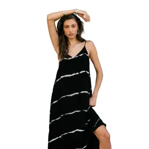 Langes Kleid, Damen Freeman T Porter Redalie Tie & Die