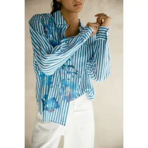 Women's blouse Freeman T Porter Chella Bleached Flowers image-5