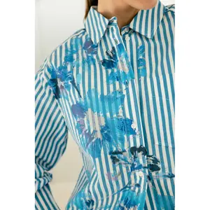 Women's blouse Freeman T Porter Chella Bleached Flowers image-1