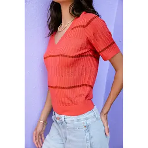Women's T-shirt Freeman T Porter Polane Fancy Rib image-4
