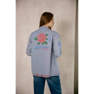 Woman's shirt Freeman T Porter Venty Stripes&Roses image-6
