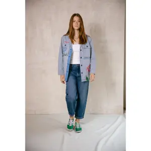 Woman's shirt Freeman T Porter Venty Stripes&Roses image-3