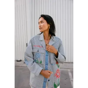 Woman's shirt Freeman T Porter Venty Stripes&Roses image-4