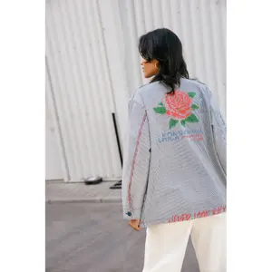Woman's shirt Freeman T Porter Venty Stripes&Roses image-5