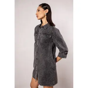 Women's denim dress Freeman T Porter Rolly image-4