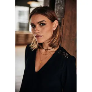 Kleid mit Ärmeln Frau Freeman T Porter Juna Plain Color image-5