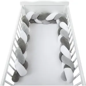 Braid Crib Bumper for Babies FreeON by Bubaba