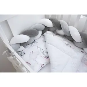 Braid Crib Bumper for Babies FreeON by Bubaba image-1