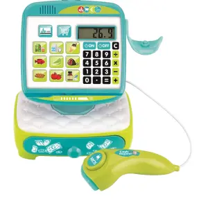 Cash Register Simulation Play Set with Scanner FreeON Free 2 Play