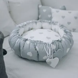 Baby Nest FreeON Gray Hearts image-2