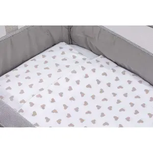 2-Piece Baby Bed Set FreeON by Bubaba Beige Hearts image-4