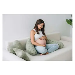 Pregnancy and Nursing Cushion for Babies FreeON by Bubaba Green Hearts image-2
