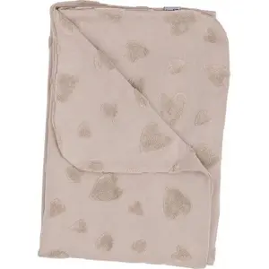 Baby Blanket FreeON by Bubaba Beige Hearts image-0
