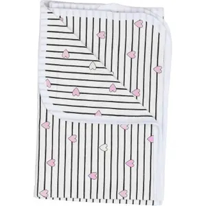 Baby Blanket FreeON by Bubaba Stripped Hearts image-0