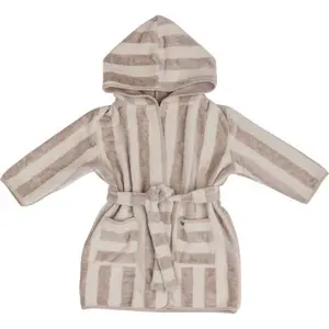 Baby bathrobe FreeON by Bubaba Beige Stripes image-0