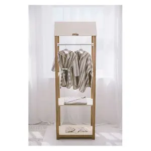 Baby bathrobe FreeON by Bubaba Beige Stripes image-1