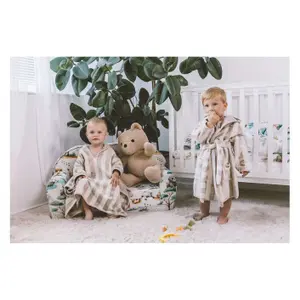 Baby-poncho FreeON by Bubaba Beige Stripes image-1